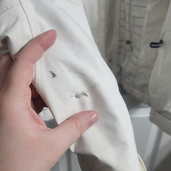 #349 Helly Hansen White Snow Winter Jacket sz M - Picture 6 of 8